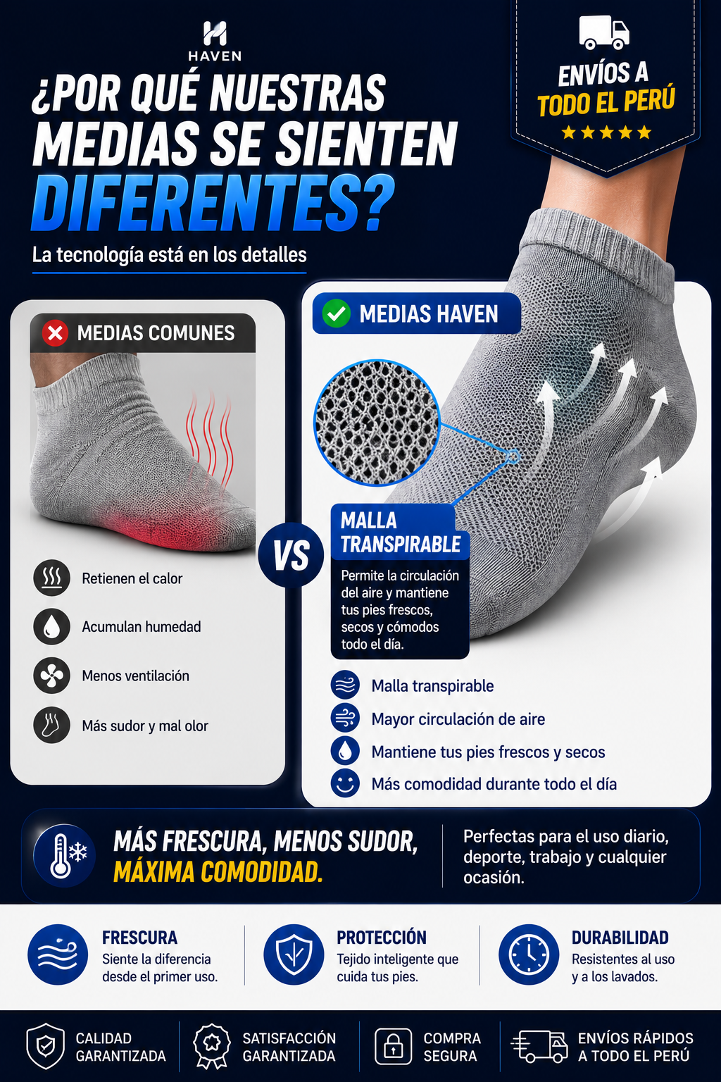 🧦 PACK HAVEN 5 PARES 5 ESTILOS