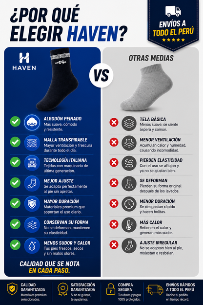 🧦 PACK HAVEN 5 PARES 5 ESTILOS