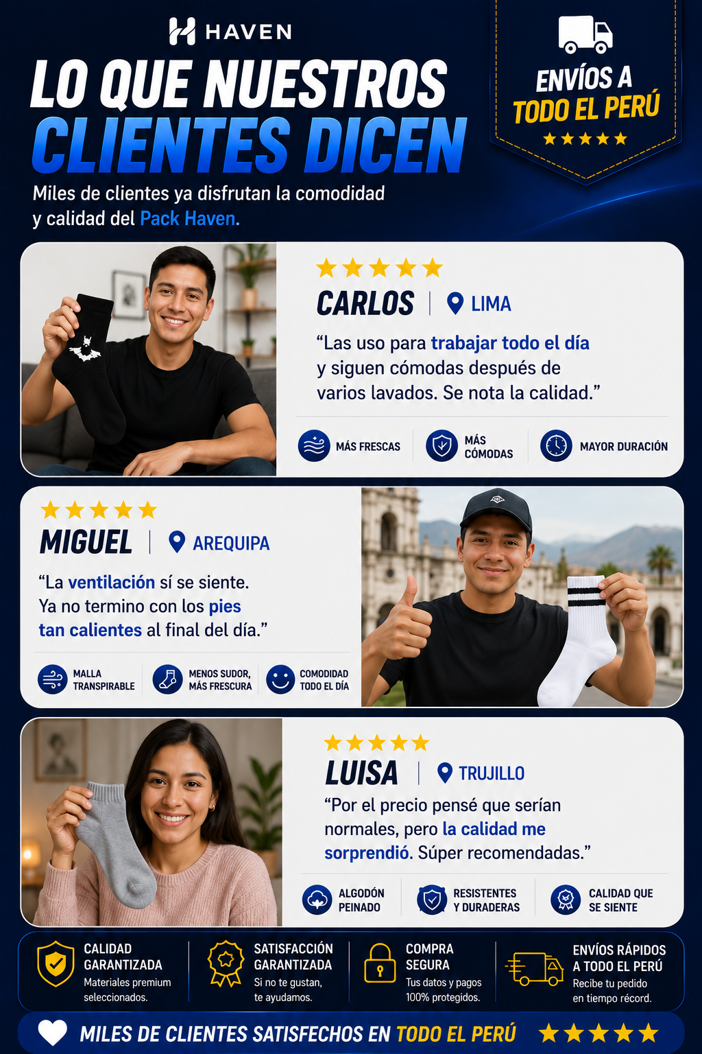 🧦 PACK HAVEN 5 PARES 5 ESTILOS