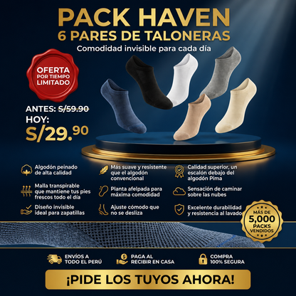 PACK TALONERAS 6 PARES